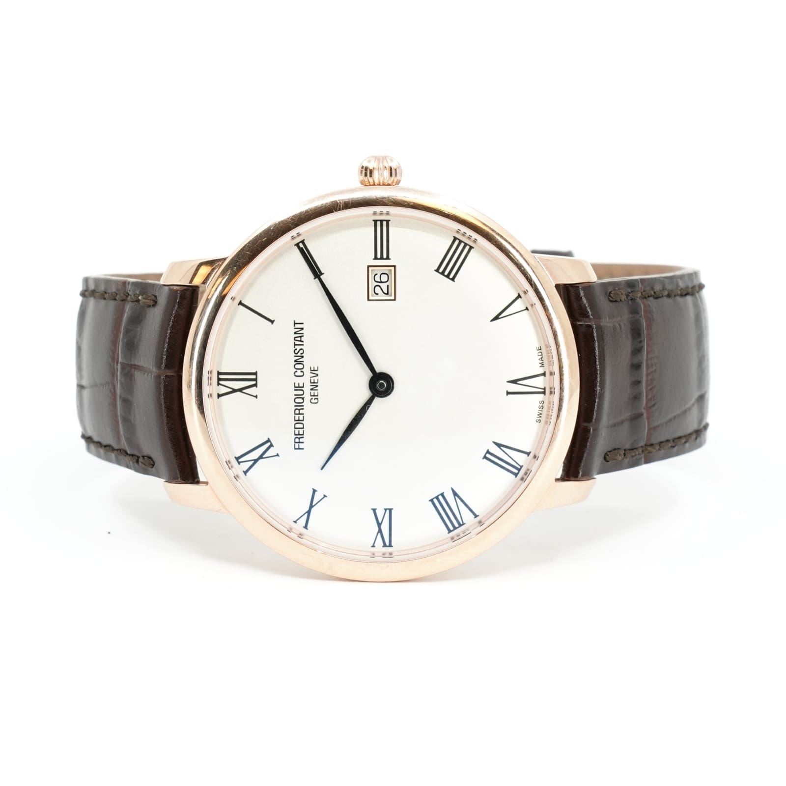 Frederique Constant, Slim Line, 40 mm, stål – pläterat roséguld FC-306MR4S4