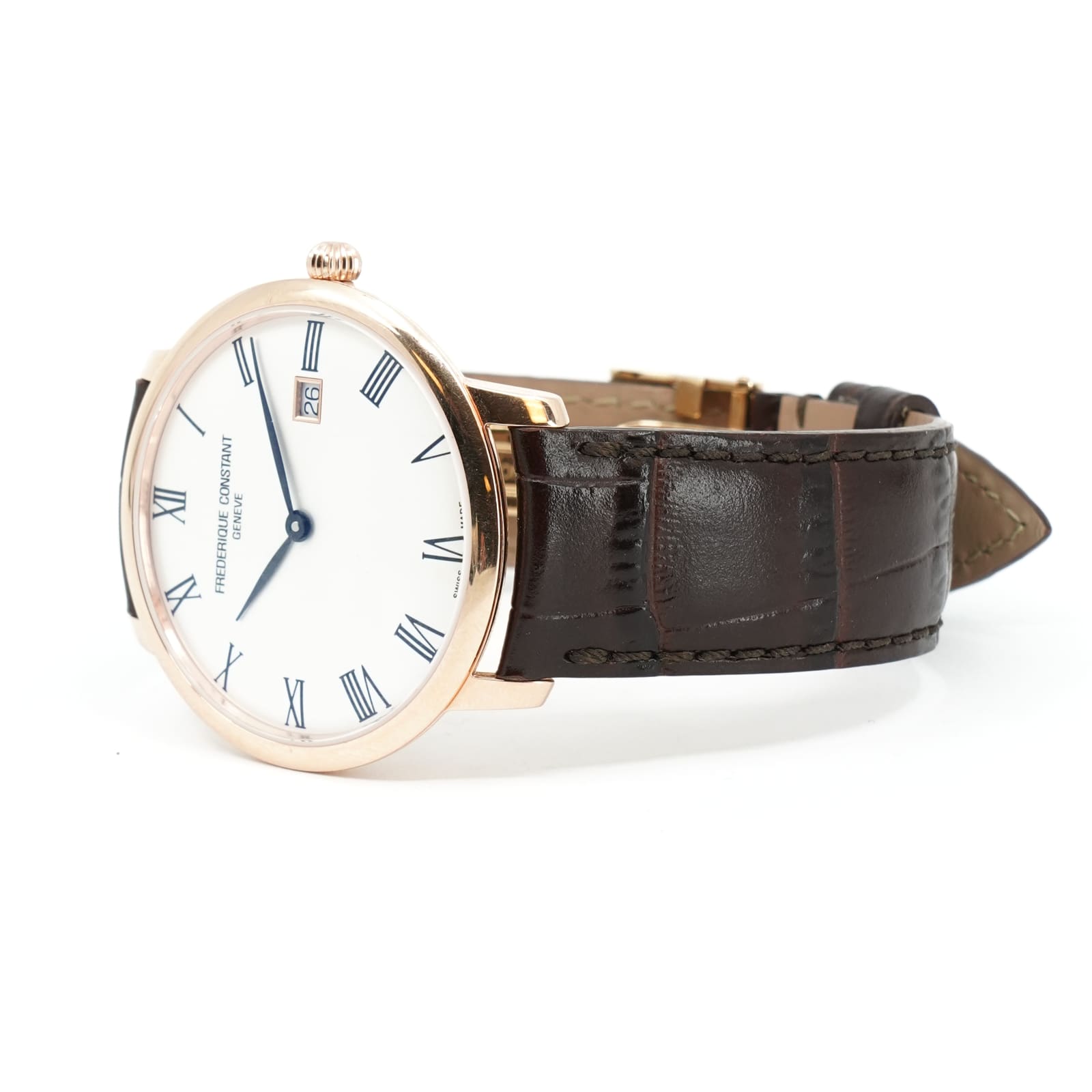 Frederique Constant, Slim Line, 40 mm, stål – pläterat roséguld FC-306MR4S4 - Bild 2