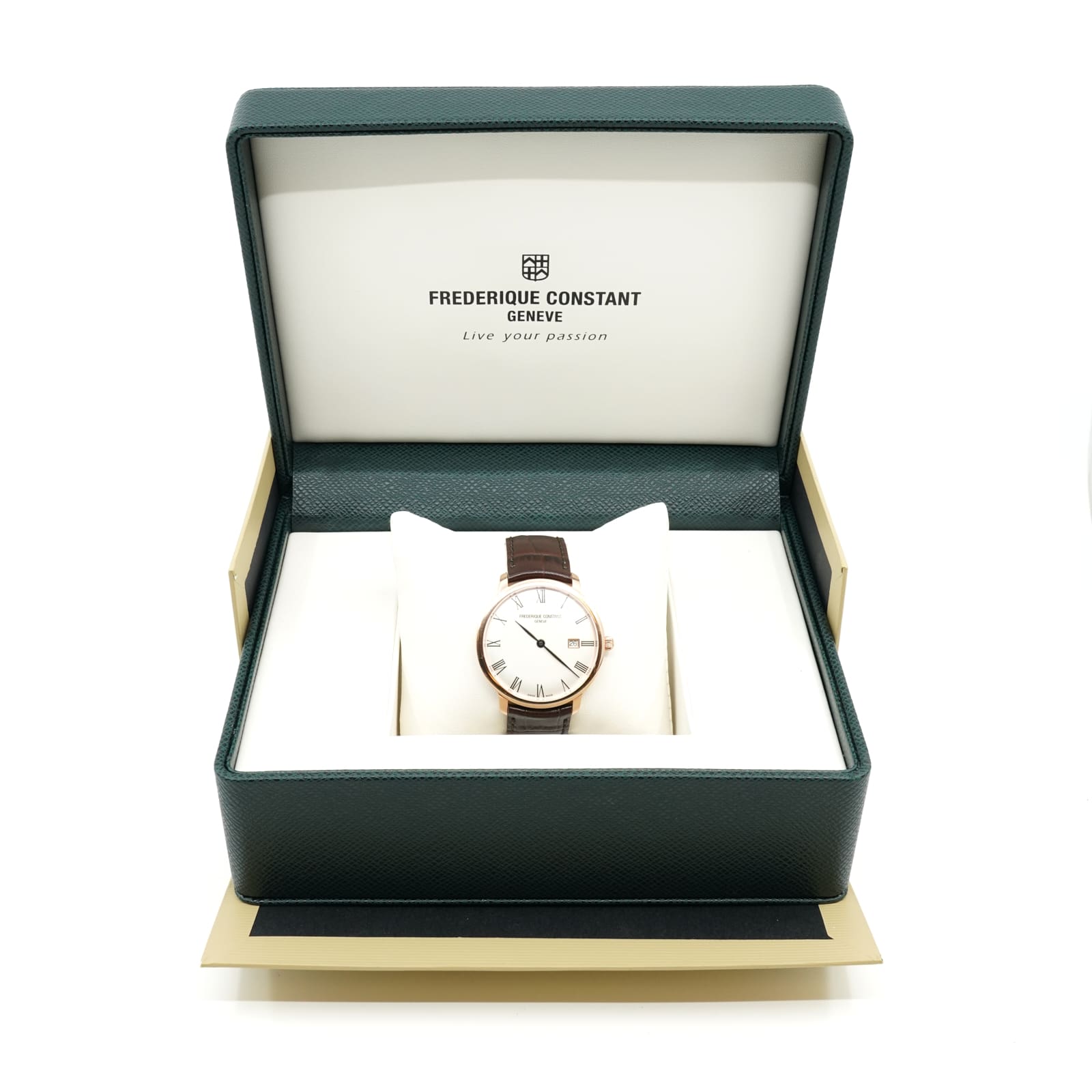 Frederique Constant, Slim Line, 40 mm, stål – pläterat roséguld FC-306MR4S4 - Bild 4