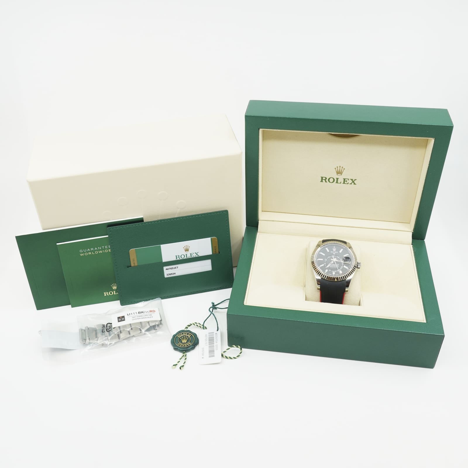 Armbandsur Rolex Sky-Dweller Oyster Perpetual Date Stål Boett 42mm