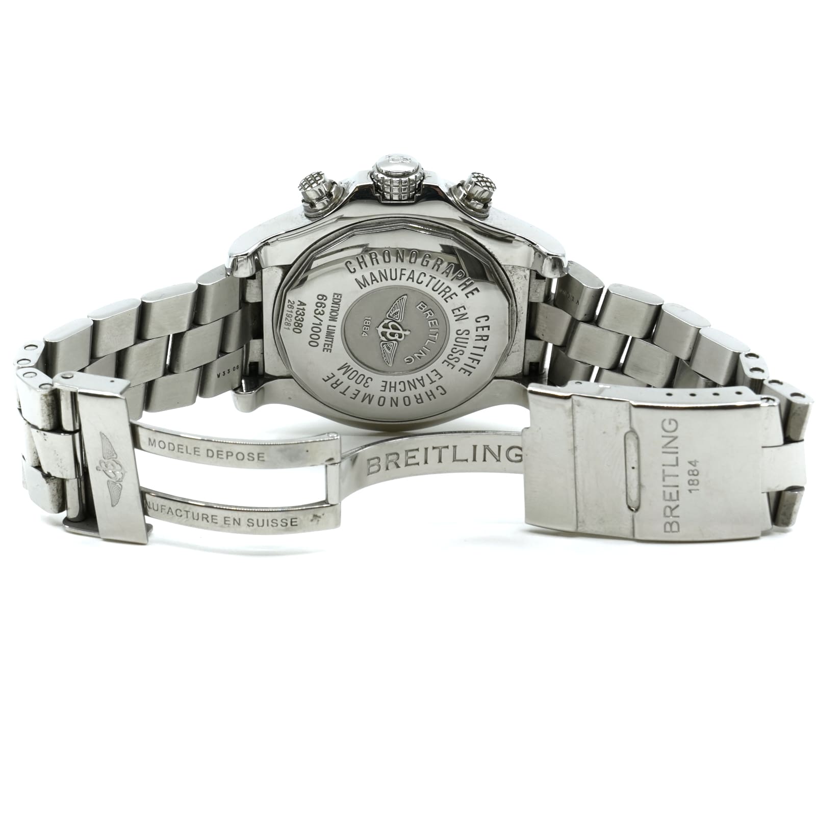 Armbandsur Breitling Avenger Skyland “Code Yellow” Limed. Stål Ø45mm Automat Chrono Cert Boxar - Bild 4