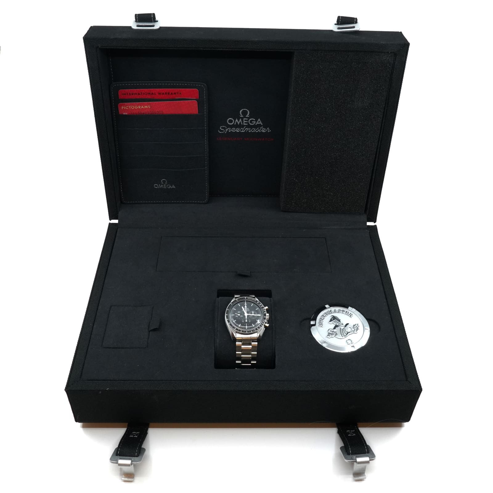 Armbandsur Omega Speedmaster Moonwatch Professional Stål manuell plexiglas certifikat 2019 Spanien - Bild 4