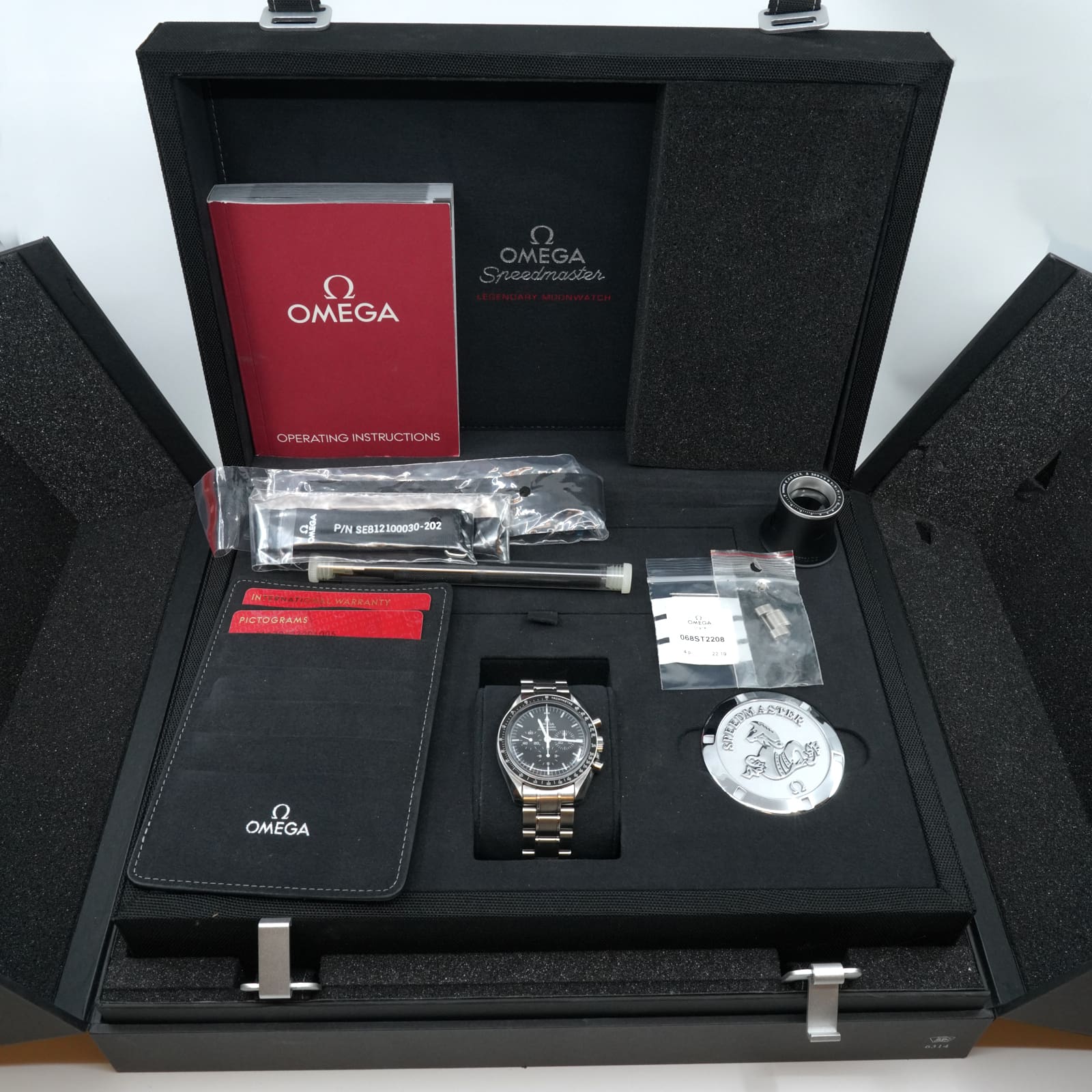 Armbandsur Omega Speedmaster Moonwatch Professional Stål manuell plexiglas certifikat 2019 Spanien - Bild 5