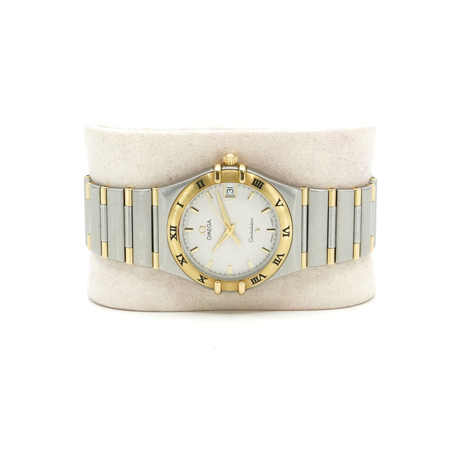 Omega Constellation 33,5 mm stål/guld kvarts ref 1312.30.00