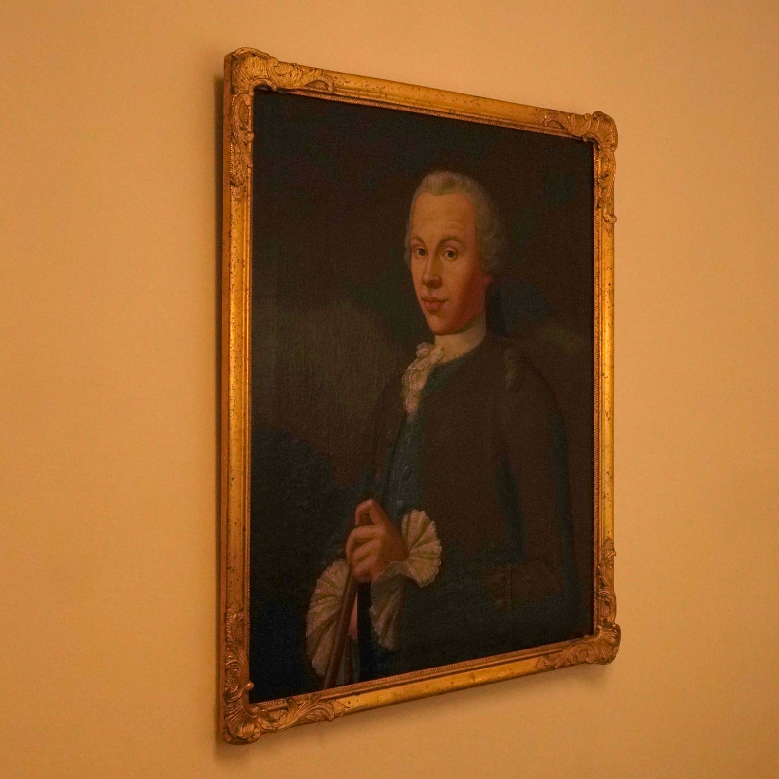 Jonas Dürchs även benämnd Johan Dyrcks (1730-1785) tillskriven Oljemålning på duk Porträtt av herre - Bild 2