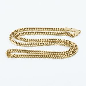 Halskedja Pansar Guld 18K 38g Längd 50,5cm Bredd 4mm