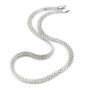Halskedja X-länk Silver S925 19,4g Längd 45,8cm Bredd 6mm