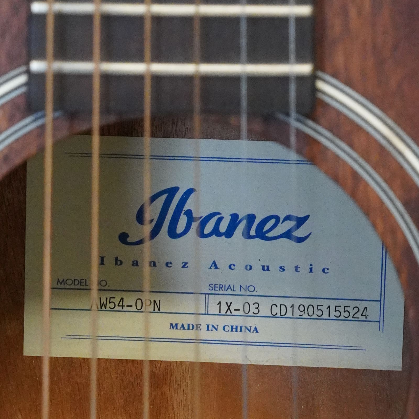 Helakustisk gitarr Ibanez modellnr: AW54-OPN - Bild 4