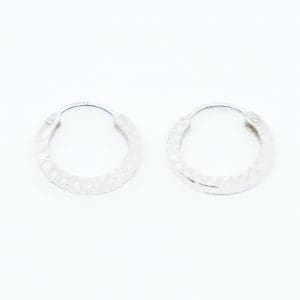 Örhängen Vitguld 14K 0,6g Diameter 12mm
