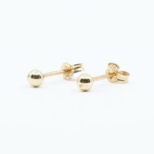 Örhängen Guld 18K 0,4g Diameter 3mm
