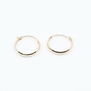 Örhängen Guld 18K 0,4g Diameter 12mm