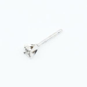 Örhänge Vitguld 18K 0,2g Diameter 3mm med diamant