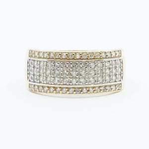 Ring Guld 14K 5,4g Ø20½ med stenar