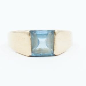 Ring Guld 14K 3,7g Ø19¼ med sten