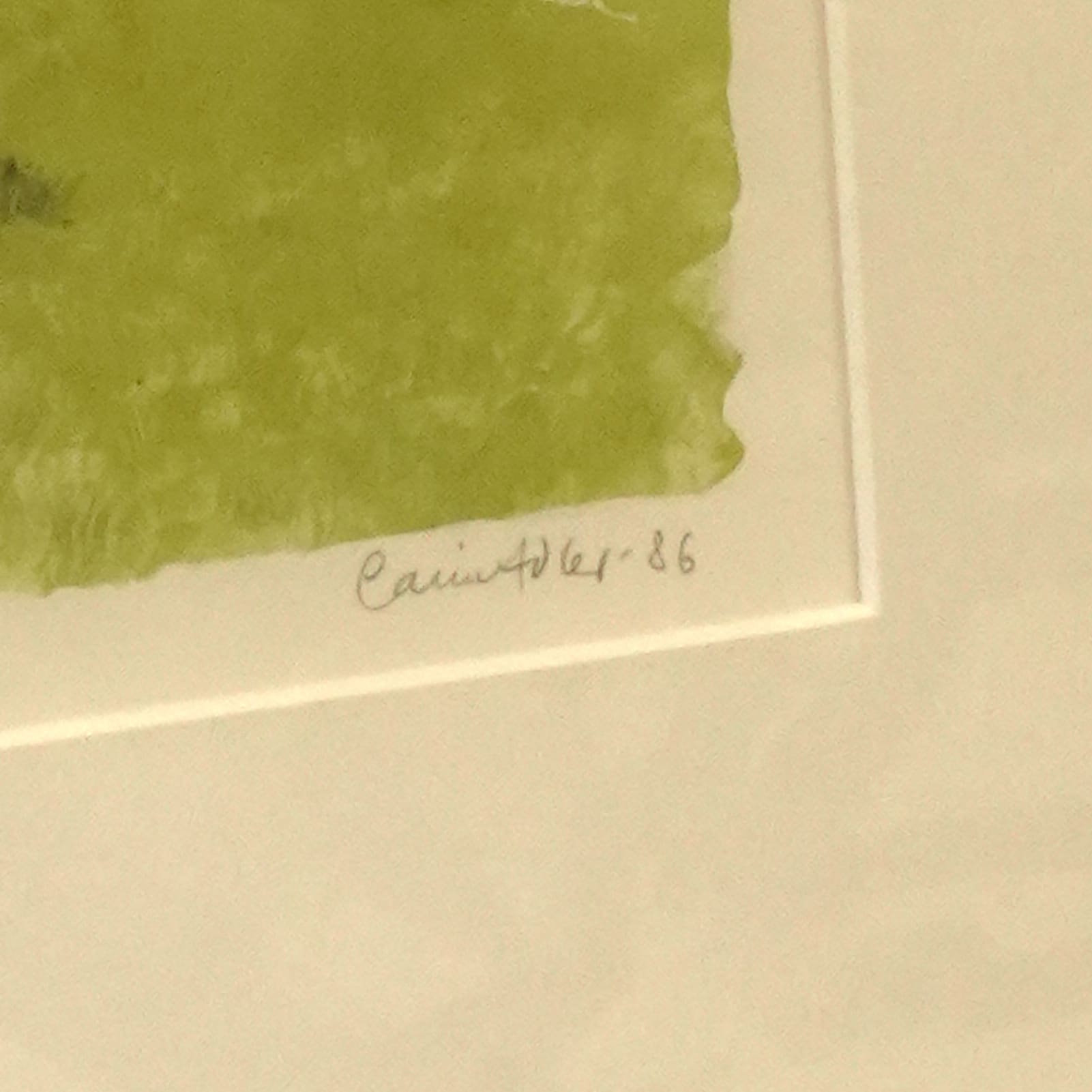 Carin Adler (1929-2019) Grafiskt tryck “Skärgårdsvår” nr 65/190 signerad, daterad -86 - Bild 3