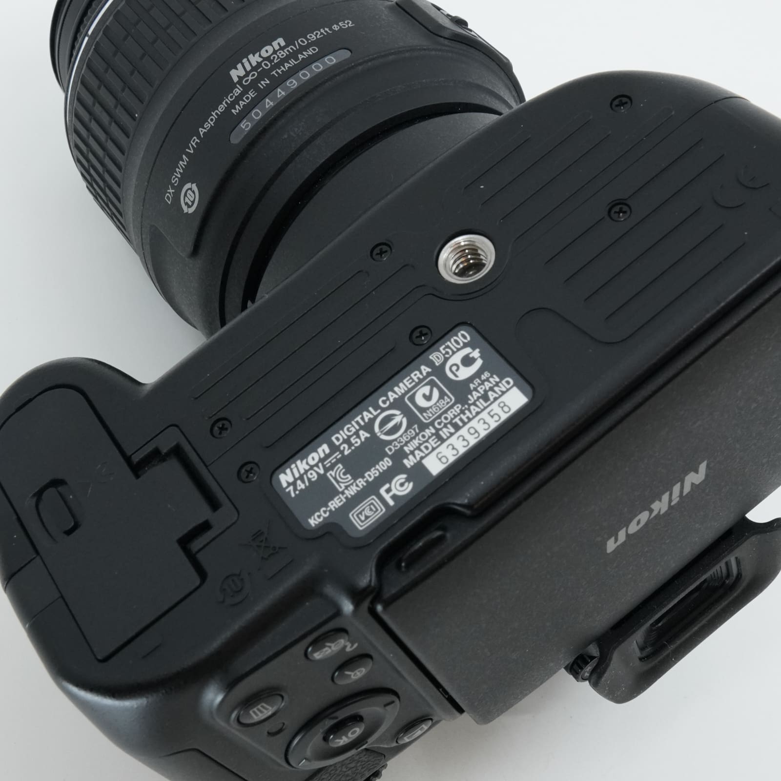 Kamera Nikon D5100 S/N: 6339358 2 Objektiv 18-50mm, 55-300mm och tillbehör - Bild 3