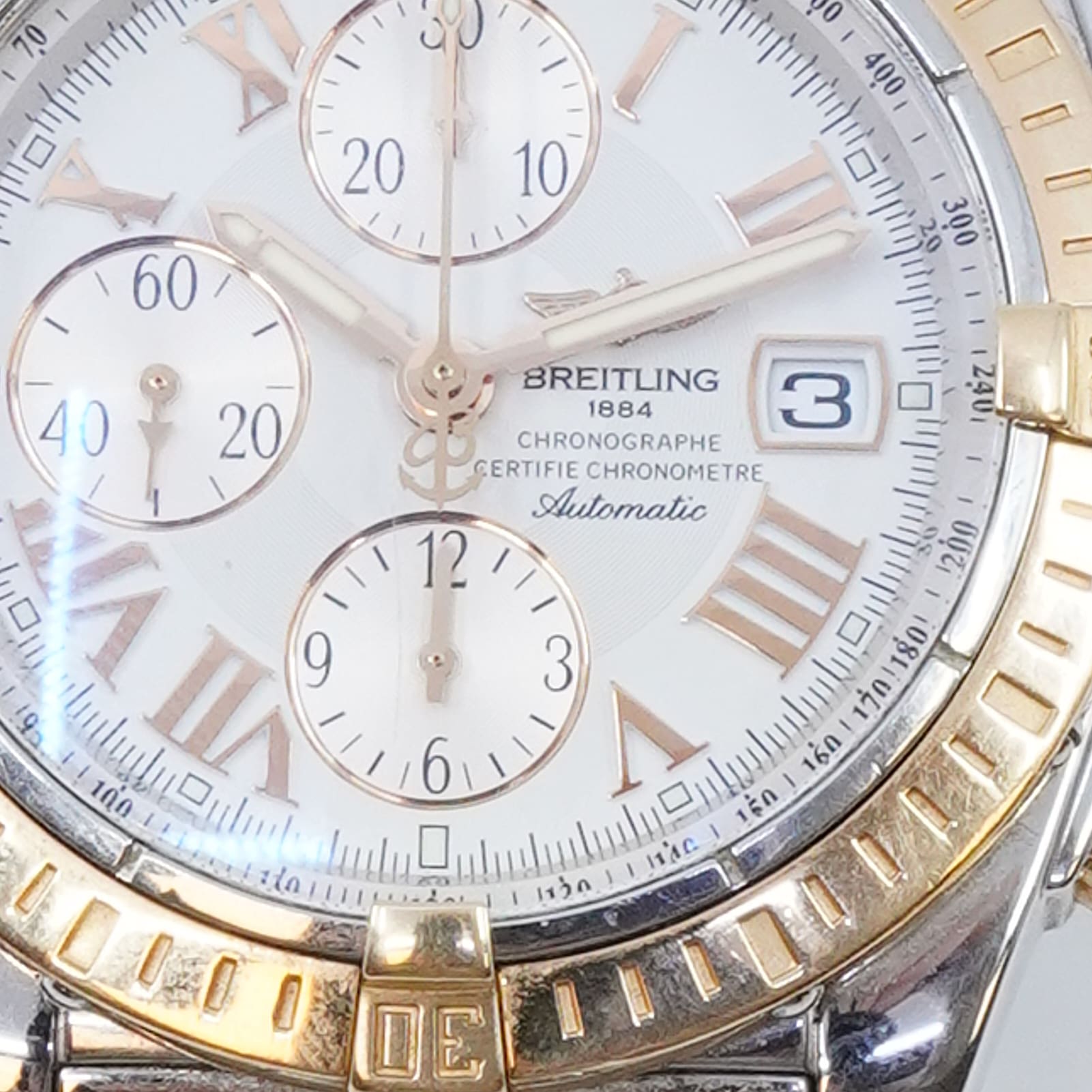 Armbandsur Breitling Chronomat Evolution Guld/Stål Längd 17cm Boett 44mm - Bild 6