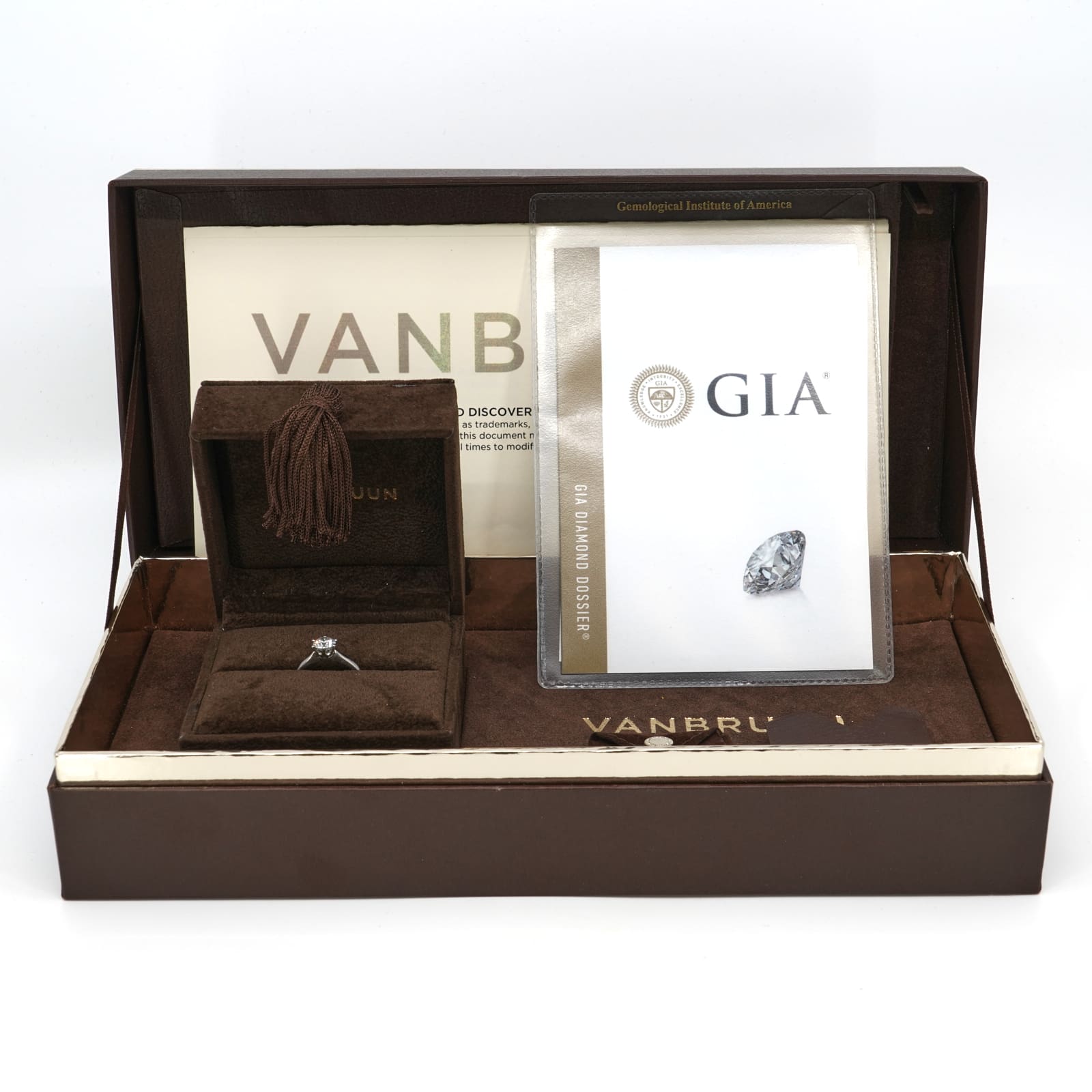 Solitärring platina – PT950 4,5g Ø16½ 0,90ct diamant – GIA H/SI1 - Bild 3
