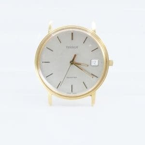 Boett Tissot 18K brv 21,9g plexiglas datum quartz graverad