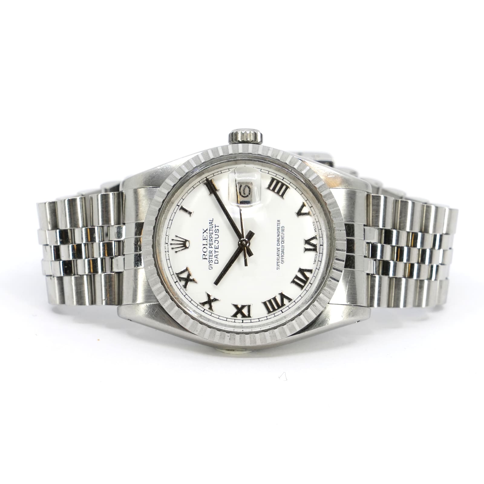 Rolex OP Datejust, 36 mm, 16000, stål, datum, plexi, Jubilélänk, cal 3035, bruksskick.