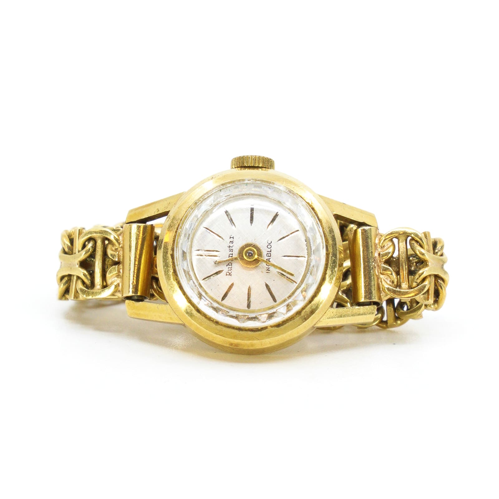Armbandsur Rubinstar Guld 18K Boett 16mm med x-länk i 18K