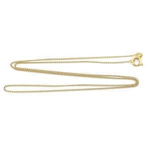 Halskedja Pansar Guld 18K 2,1g Längd 46cm Bredd 1mm
