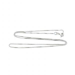Halskedja Venezia Vitguld 18K 2,4g Längd 40,5cm Bredd 1mm