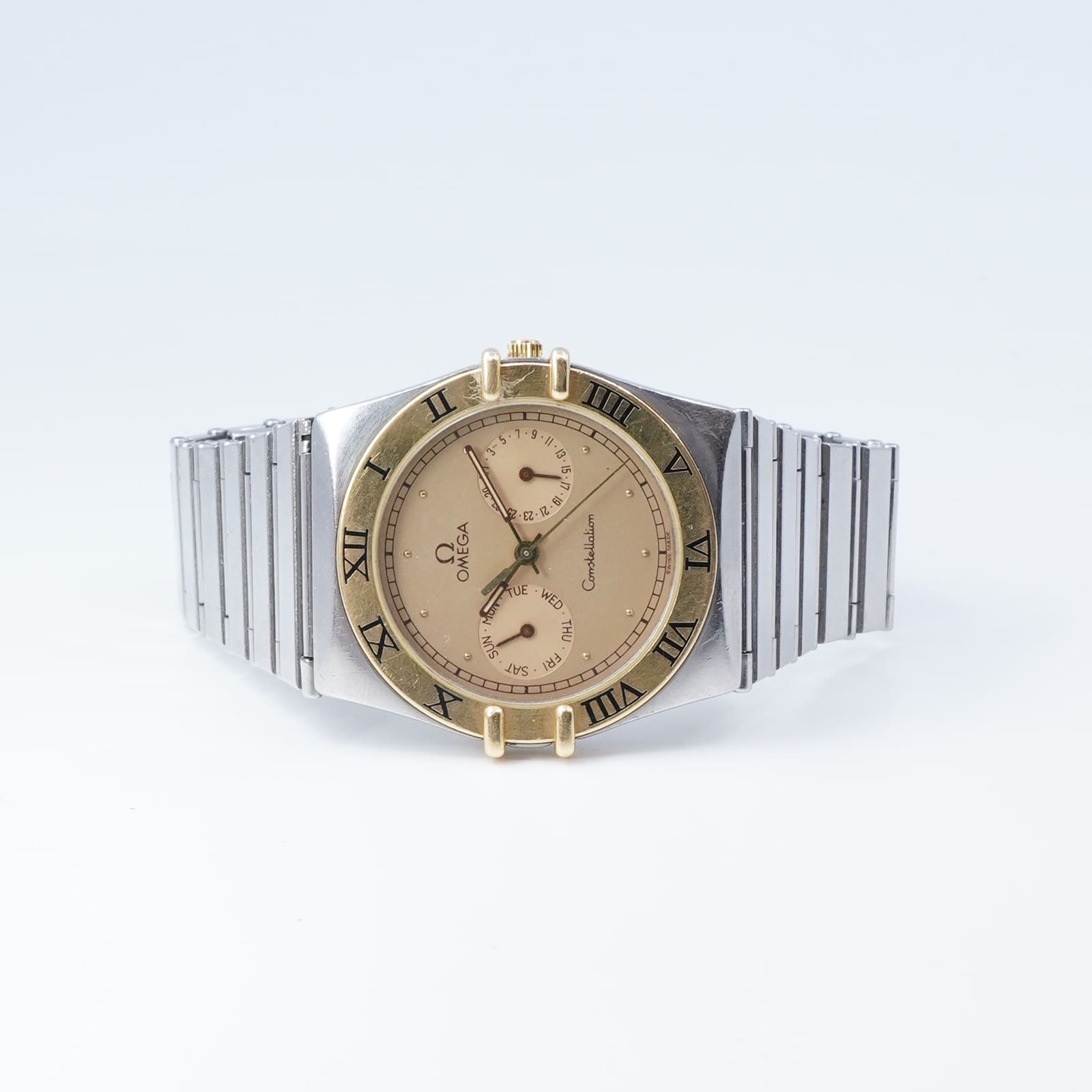 Armbandsur Omega Constellation “Uggla” Guld/Stål Längd 19cm Boett 32,5mm