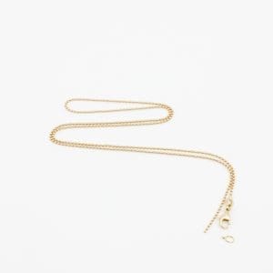 Halskedja Kullänk Guld 18K 3,2g Längd 44,5cm Bredd 1mm defekt