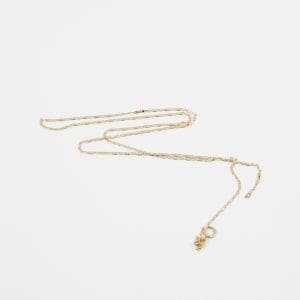 Halskedja Guld 18K 1,2g Längd 43,5cm Bredd 1mm skadad