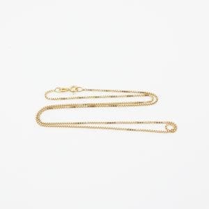 Halskedja Venezia Guld 18K 3,6g Längd 43cm Bredd 1mm