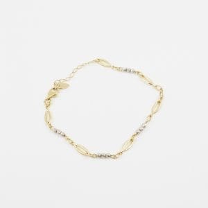 Armband Guld 18K 2,7g Längd 19cm Bredd 2,4mm skev