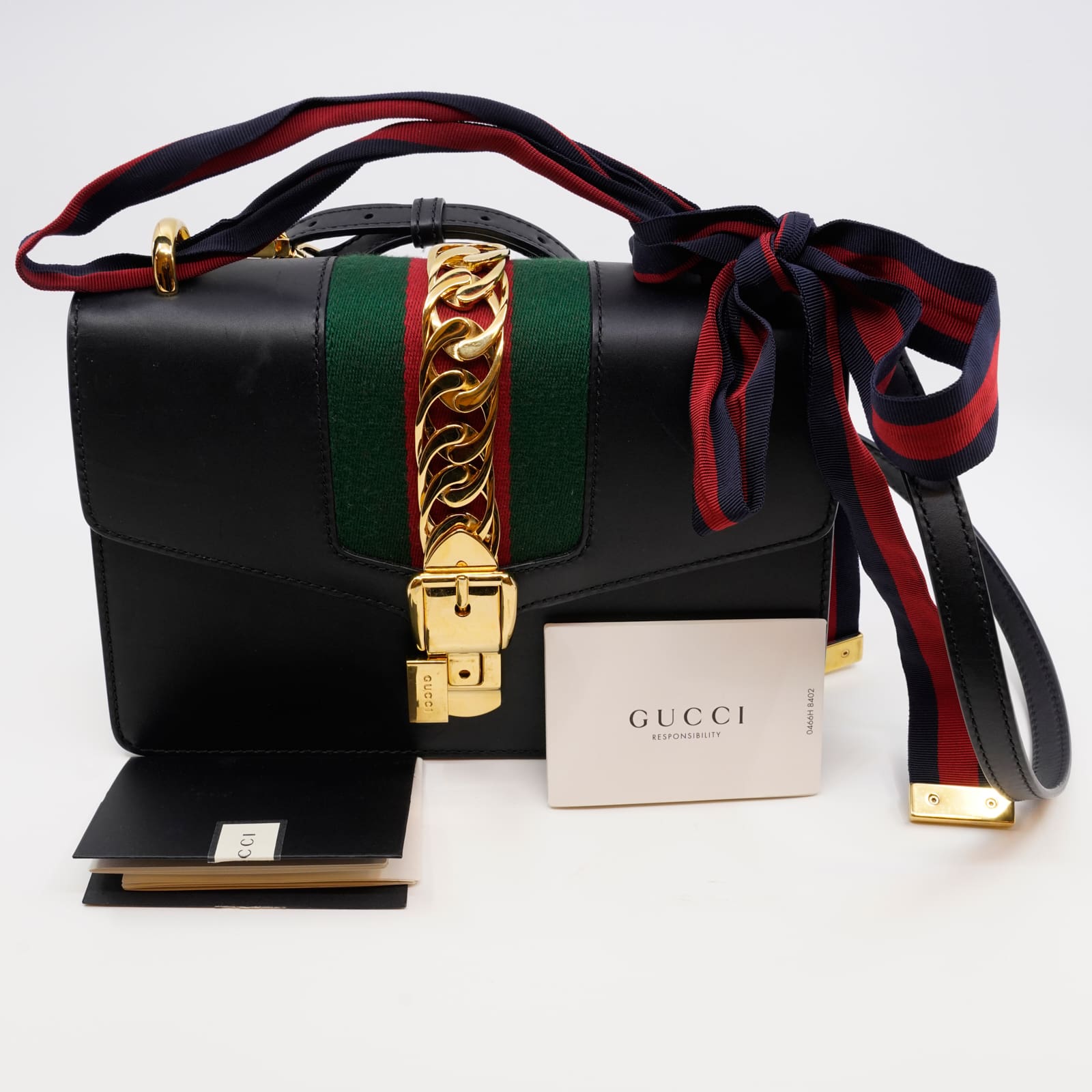 Gucci Sylvie Leather Handbag NS