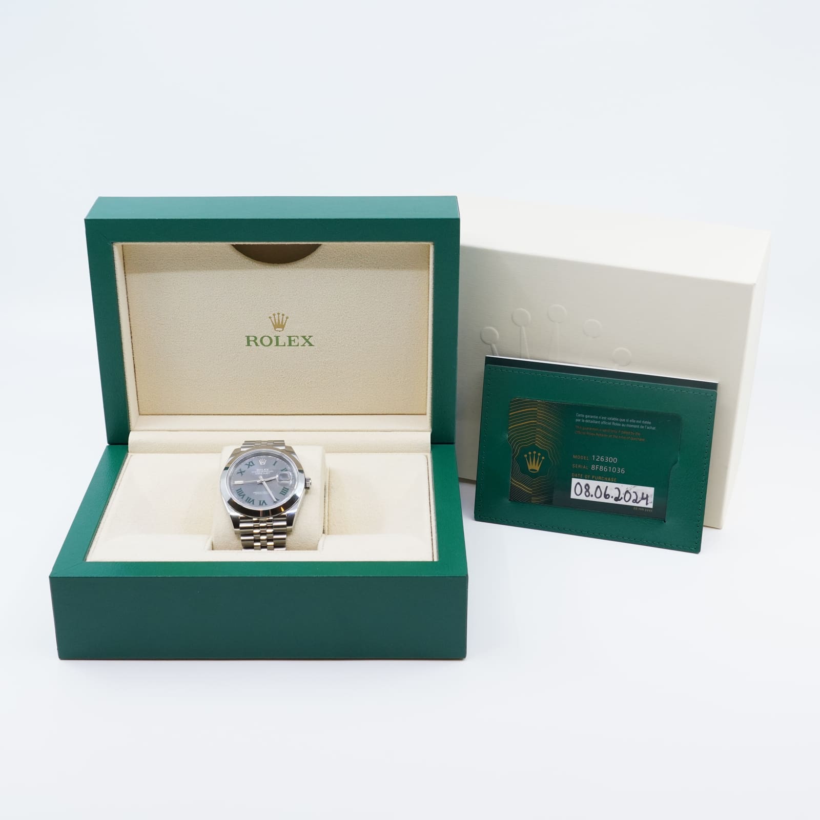 Armbandsur Rolex Oyster Perpetual Datejust 41 Stål ref: 126300-0014 från 2024 i box med kvitto