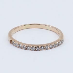 Ring Guld 18K brv 2,1g Ø19½ med diamanter