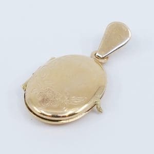 Hänge Medaljong Guld 18K 1,2g Bredd 10mm Höjd 21mm