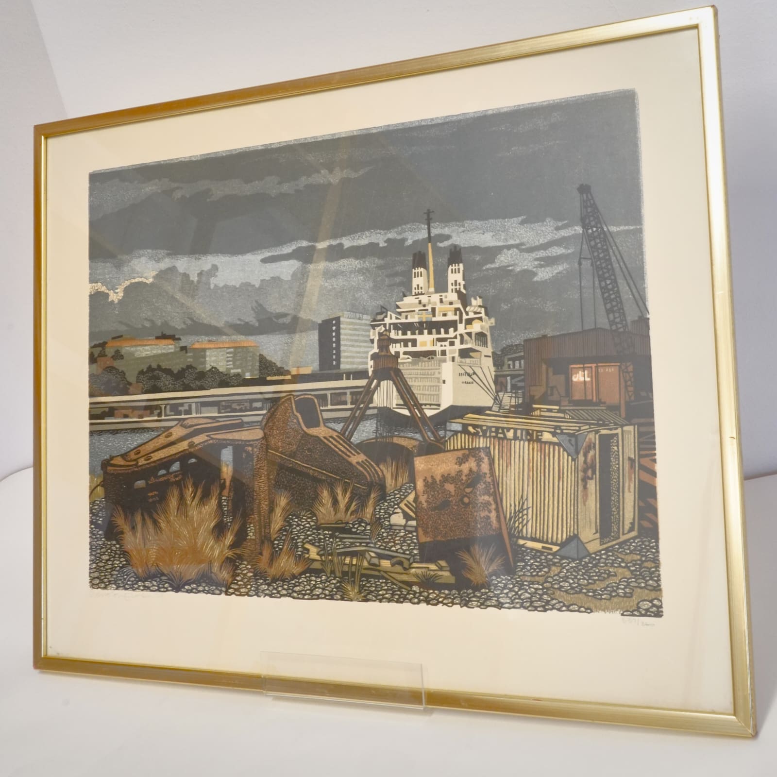 Svenolov Ehrén (1927-2024) grafiskt blad nr 337/360 signerad daterad-79