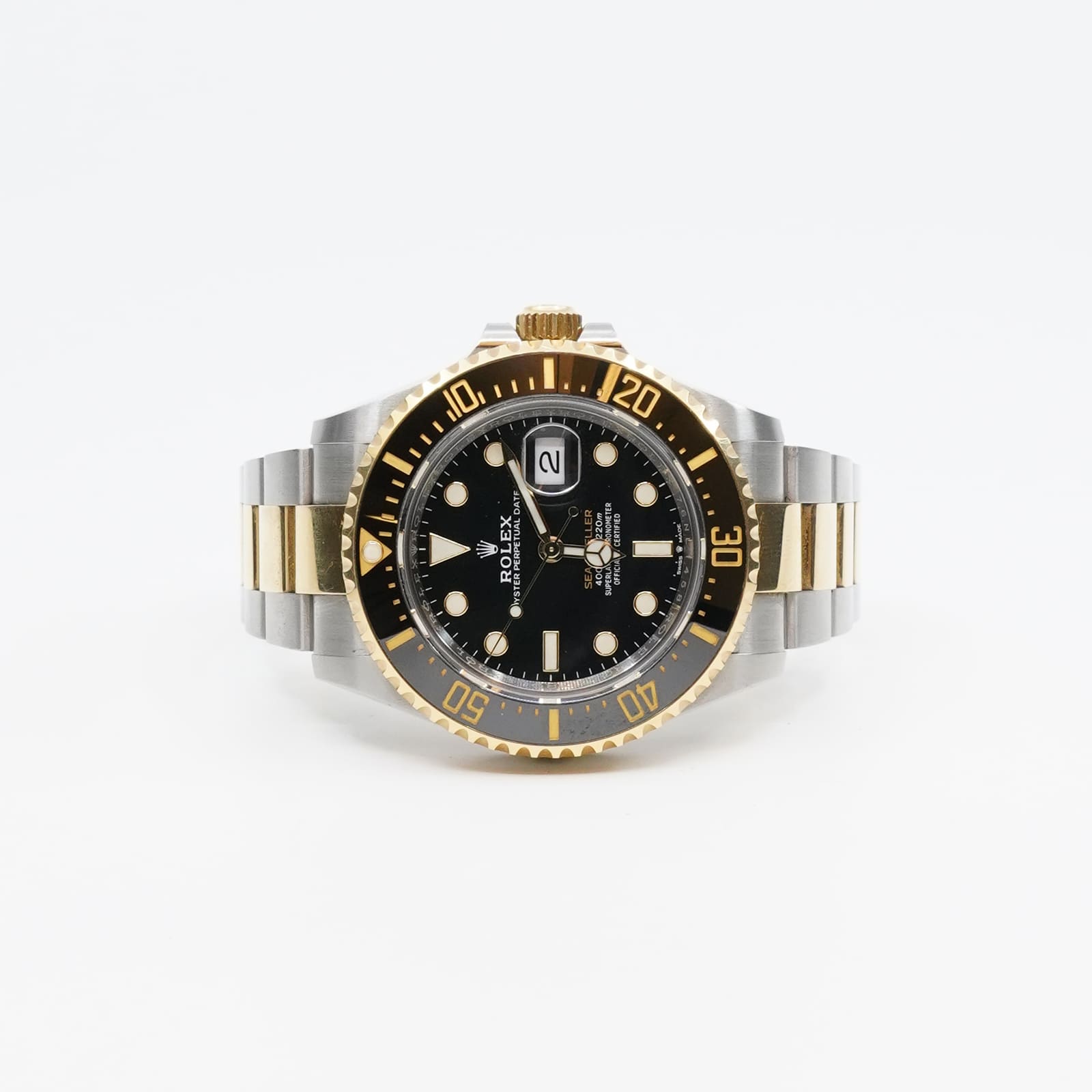 Armbandsur Rolex Sea-Dweller Guld/Stål Boett 43mm Automatisk
