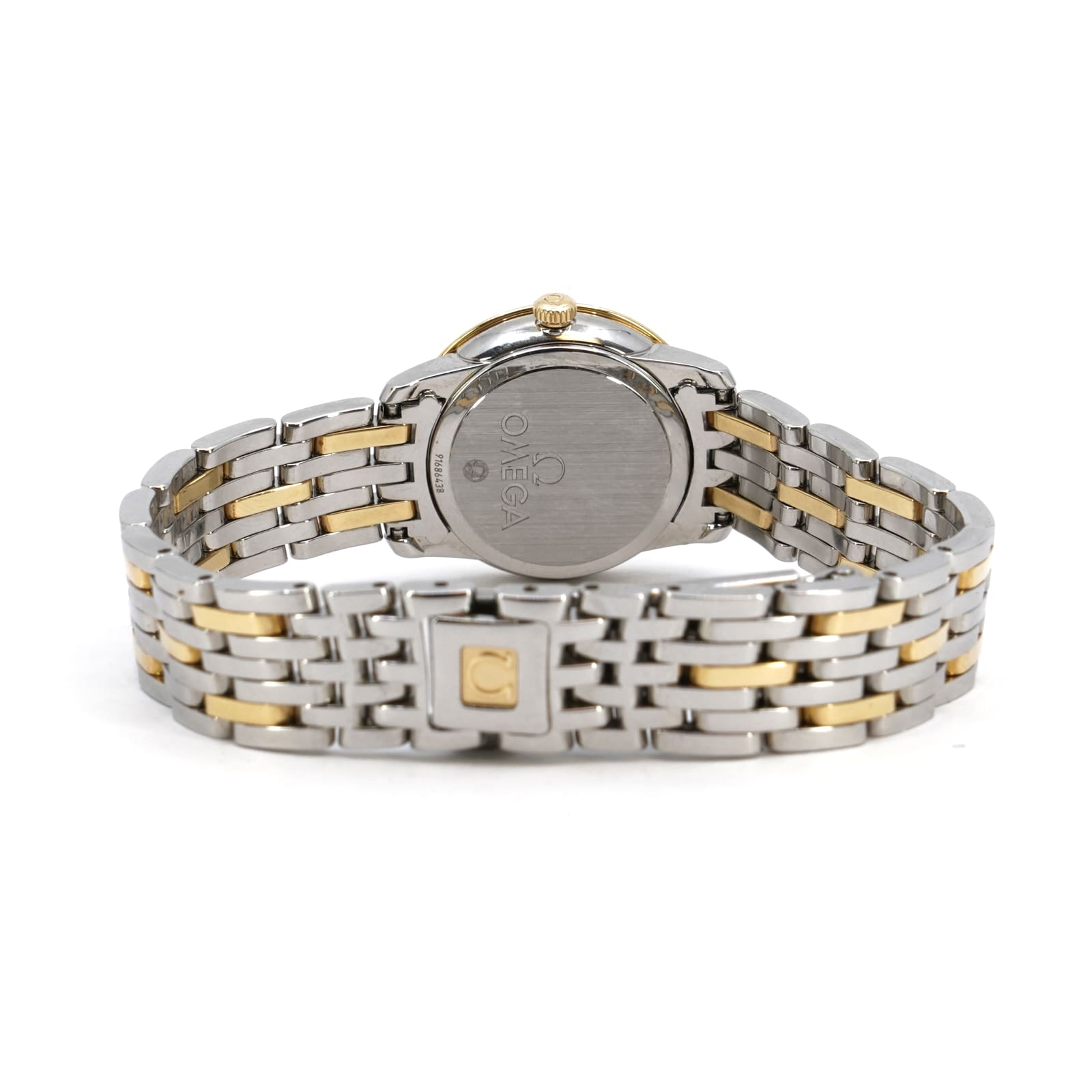 Omega De-Ville Prestige stål/guld 24,4 mm, kvarts MOP – urtavla, cert -23 tillbehör - Bild 4