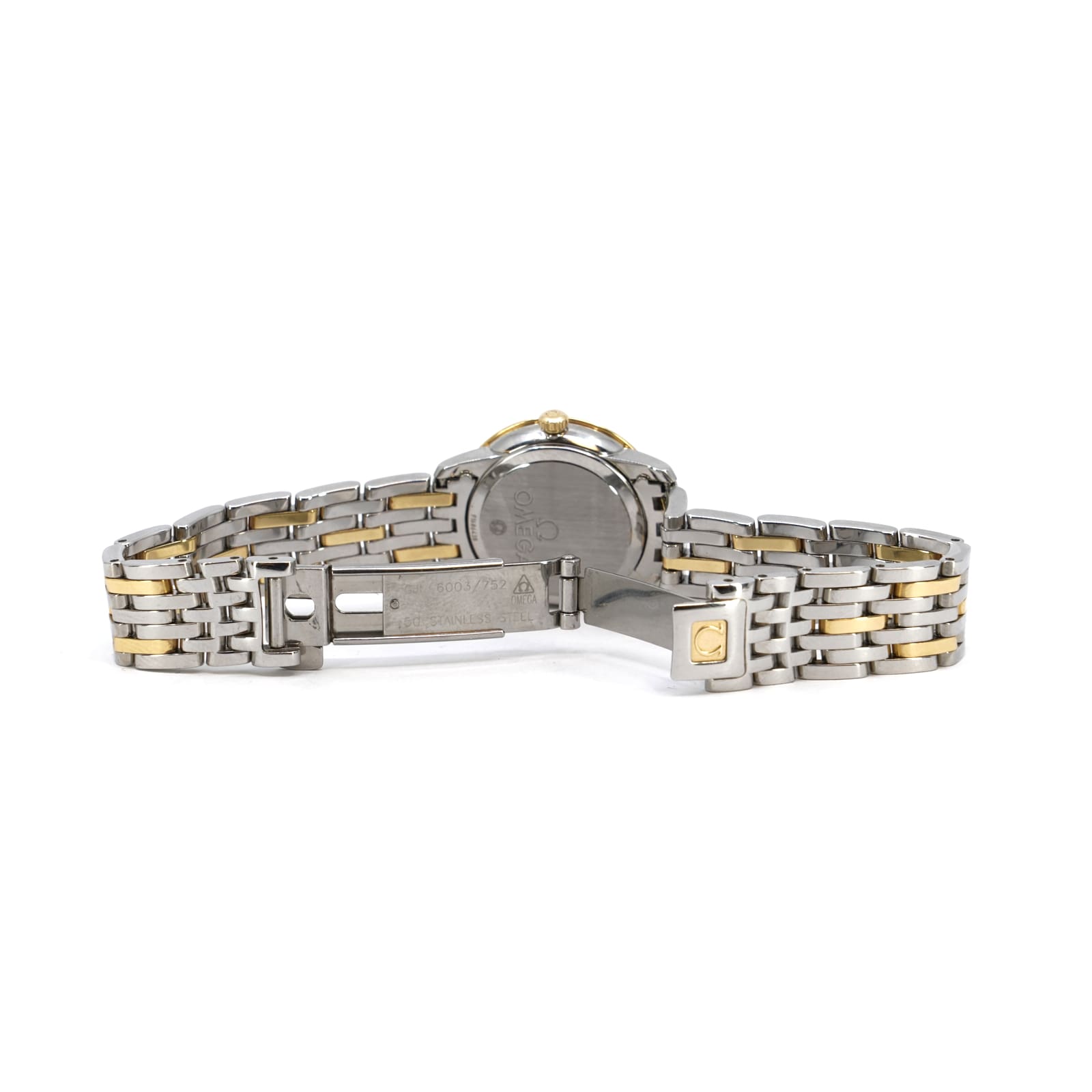 Omega De-Ville Prestige stål/guld 24,4 mm, kvarts MOP – urtavla, cert -23 tillbehör - Bild 5