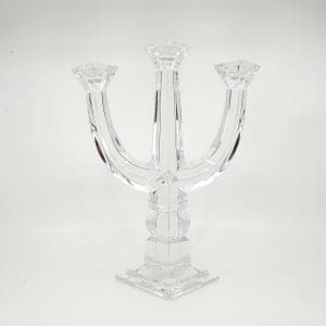 Ljusstake i glas 3-armband Höjd: 26,5cm