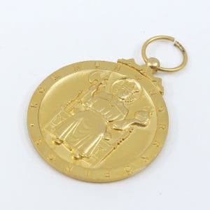 Investeringsguld 14K 17,9g graverad medalj