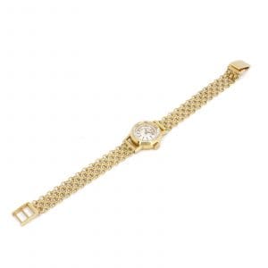 Omega manuell 16 mm damur 18K vikt 22,4 gram