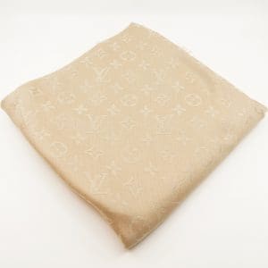Scarf Louis Vuitton Monogram Classic Shawl, M71360, dune, lite nopprig, i box