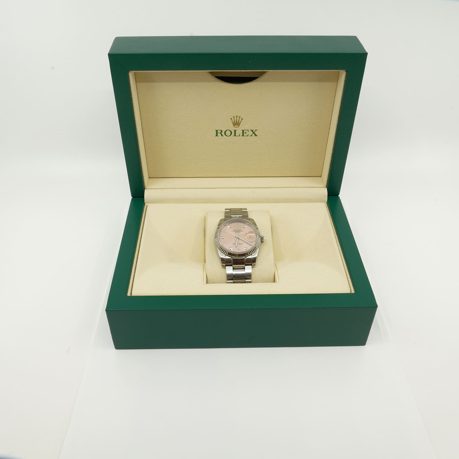 Armbandsur Rolex OP Date Stål/ Vitguld 34mm
