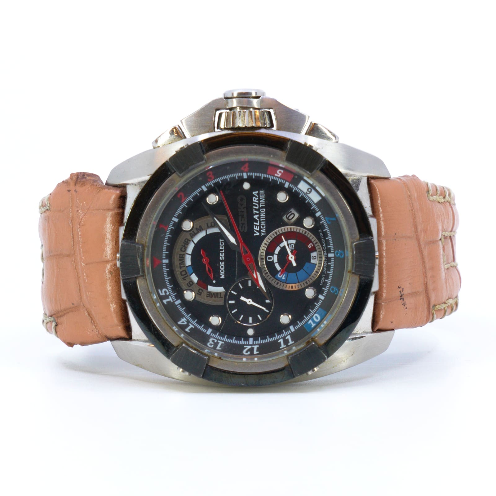 Armbandsur Seiko Velatura Yachting Timer Stål Boett 42mm
