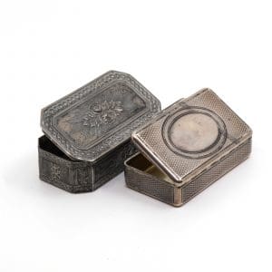 Askar 2st, varav en med personlig gravyr, S830 116,5g