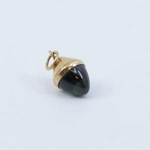 Hänge Guld 18K 1,0g Bredd 8mm Höjd 15mm Med sten