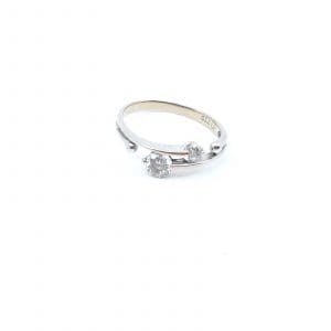 Ring Guld 18K brv. 2,3g Ø16¾, stenar