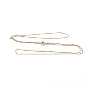 Halskedja Pansar Guld 18K 2,5g Längd 50cm Bredd 1mm